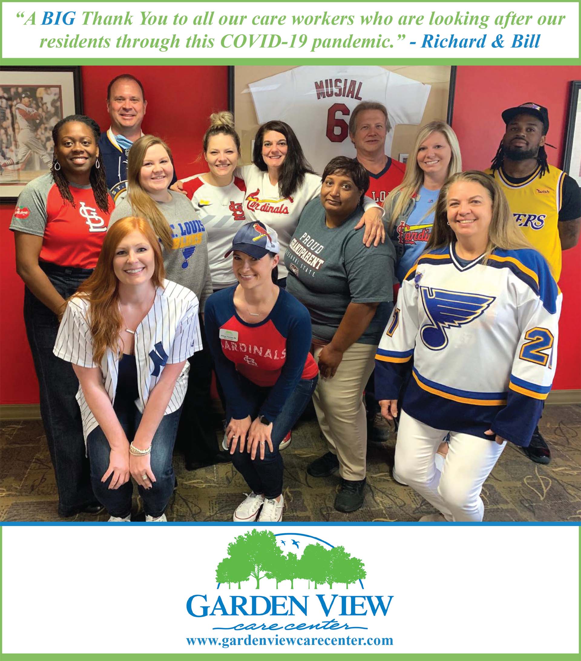 Owners thank Garden View Care Center staff